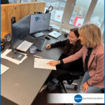 Naomi Haustein mit Ausbilderin Michaela Doering